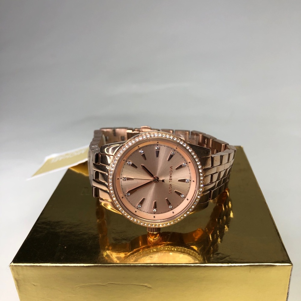 Michael Kors Ritz Rose Three-Hand Rose Gold-Tone - Picture 2 of 14